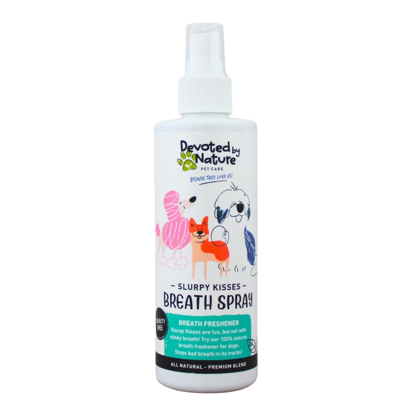 Slurpy Kisses Breath Spray for Dogs | Devoted By Nature