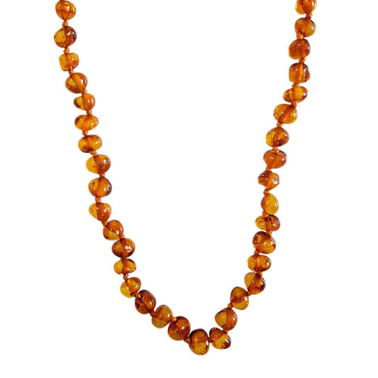 Baltic Amber Teething Necklace (Cognac)