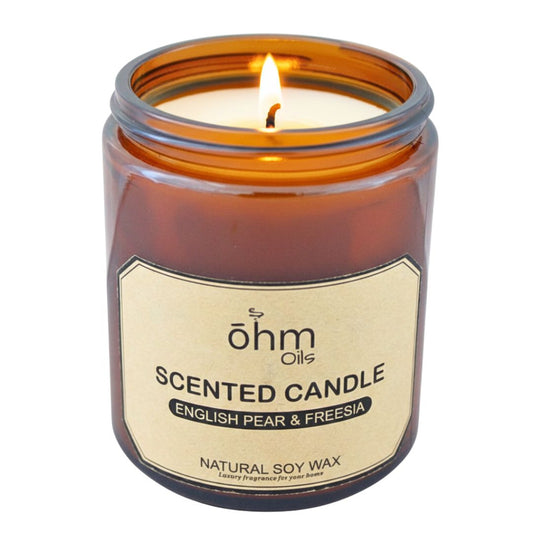 Soy Aromatherapy Candle: English Pear & Freesia (SAVE 50%)