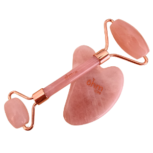 Face Roller & Gua Sha (Rose Quartz ) | OHM