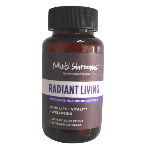 Radiant Living Mushroom Complex (60 veg capsules) | Muti Shrooms