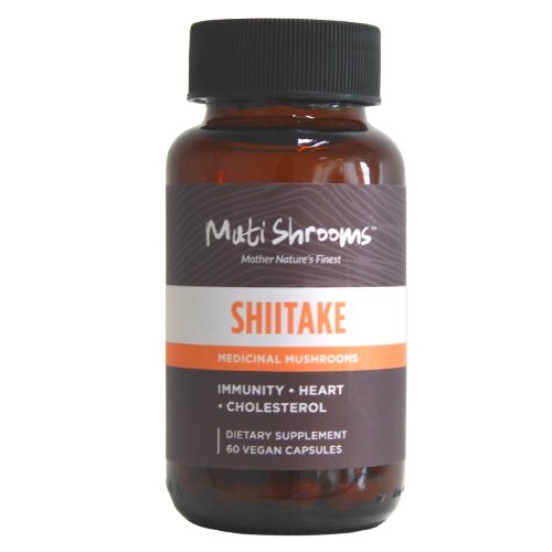 Shiitake Medicinal Mushroom (60 vege caps) | Muti Shrooms